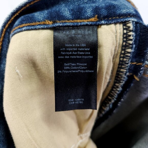 Rag & Bone Jeans Womens 28 X 26"Cropped Flare Denim High Rise *modified - Picture 10 of 16